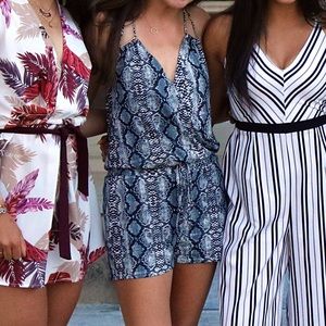 Ark & Co. snakeskin romper